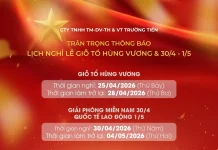 Lịch nghỉ Lễ Giỗ Tổ Hùng Vương, 30.04 – 01.05.2026