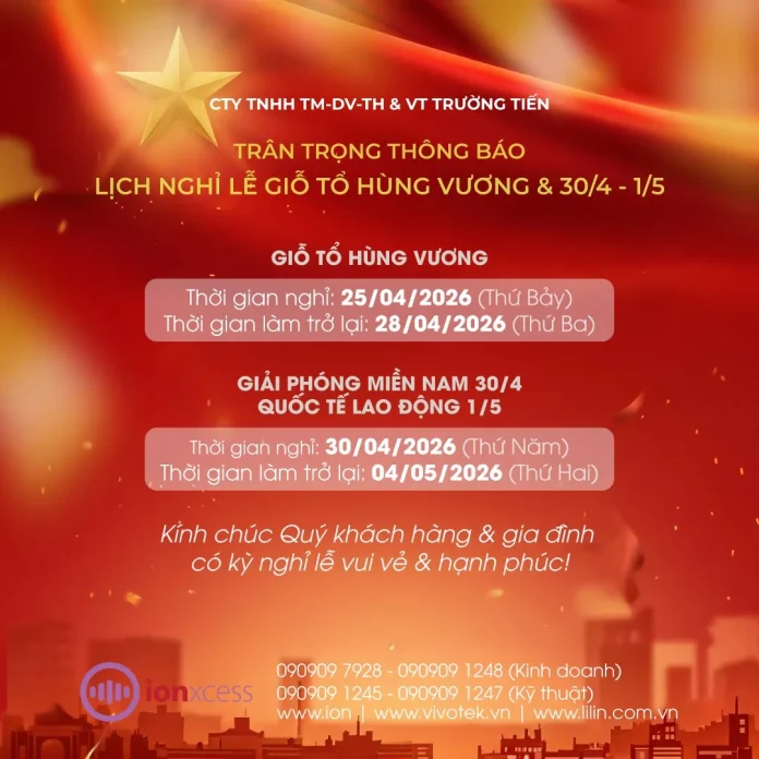 Lich nghi Le Gio To Hung Vuong 30.04 01.05.2026 result